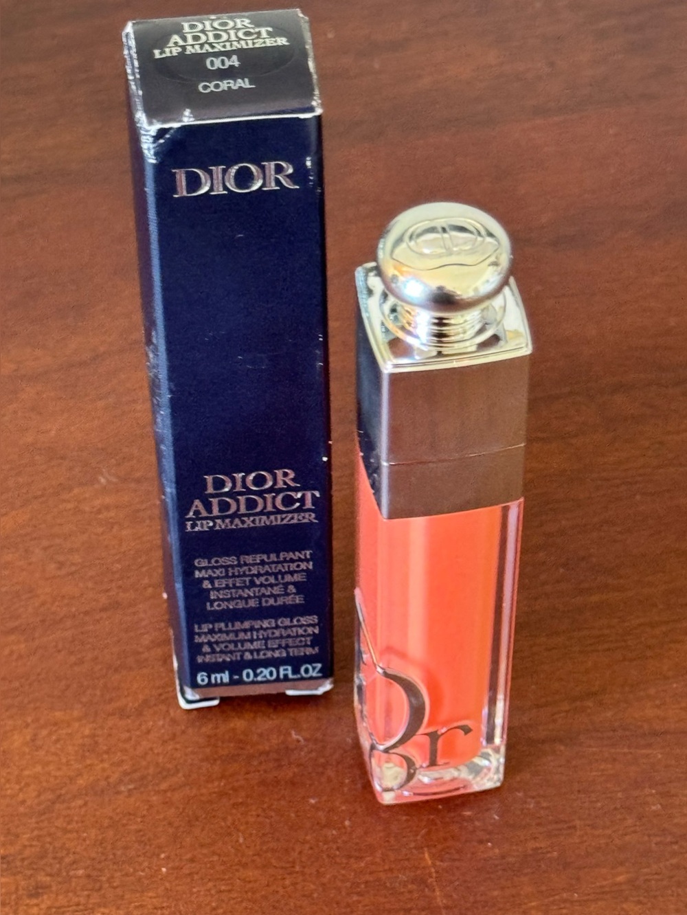Dior Addict Lip Maximizer - 004 Coral NIB 0.17oz